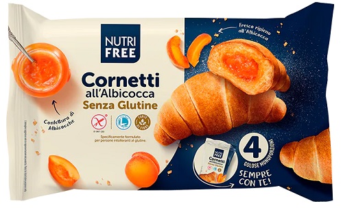NUTRIFREE CORNETTI ALBICOCCA 4X60 G - Farmacianuova.eu