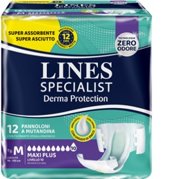 PANNOLONE A MUTANDINA LINES SPECIALIST DERMA MAXI XL 20 PEZZI - Farmacianuova.eu