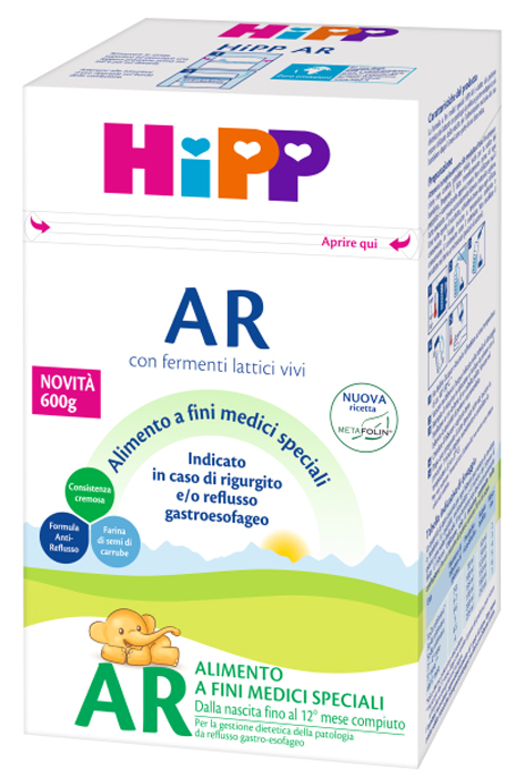 HIPP LATTE ANTIREFLUSSO CON METAFOLINA 600 G - Farmacianuova.eu