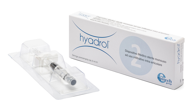 SIRINGA INTRA-ARTICOLARE HYADROL CON ACIDO IALURONICO 1% E ADELMITROL 2% CAPACITA' 2 ML - Farmacianuova.eu