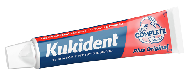 KUKIDENT PLUS ORIGINAL CREMA ADESIVA DENTIERE 65 G - Farmacianuova.eu