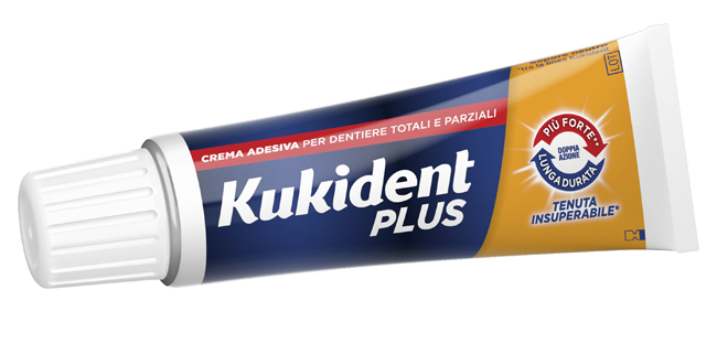 KUKIDENT PLUS DOPPIA AZIONE CREMA ADESIVA DENTIERE 40 G - Farmacianuova.eu