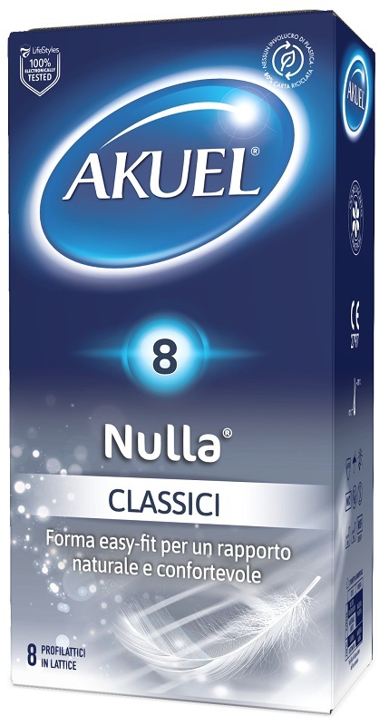 PROFILATTICO AKUEL NULLA CLASSICO 8 PEZZI - Farmacianuova.eu