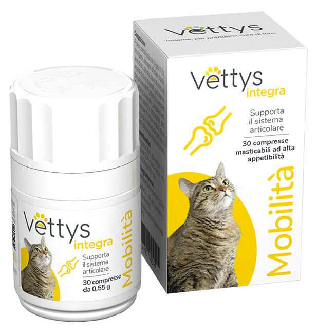 VETTYS INTEGRA MOBILITA' GATTO 30 COMPRESSE MASTICABILI - Farmacianuova.eu