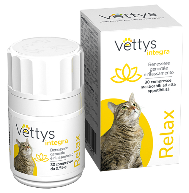 VETTYS INTEGRA RELAX GATTO 30 COMPRESSE MASTICABILI - Farmacianuova.eu