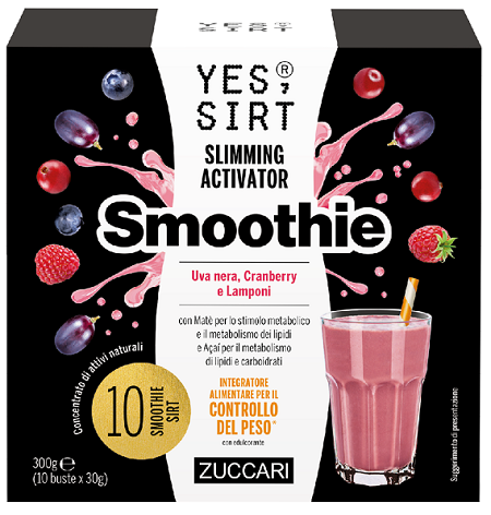 YES SIRT SMOOTHIE UVA NERA-CRANBERRY-LAMPONI 10X30 G - Farmacianuova.eu