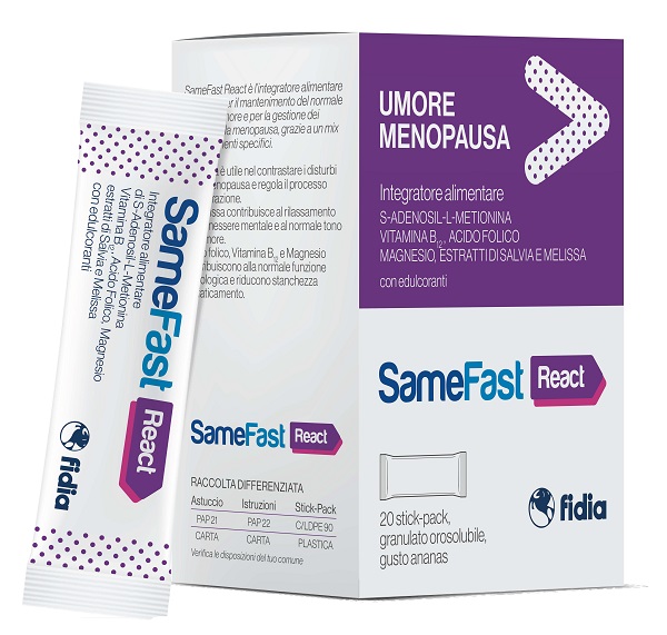 SAMEFAST REACT 20 STICK PACK - Farmacianuova.eu