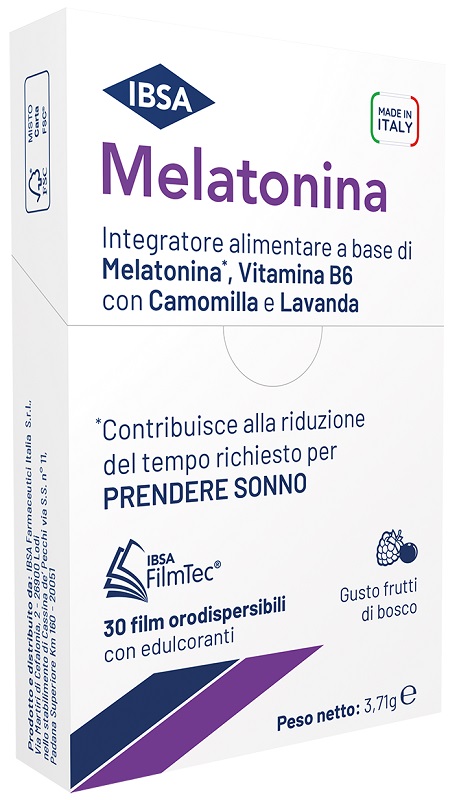 MELATONINA IBSA 30 FILM ORALI - Farmacianuova.eu