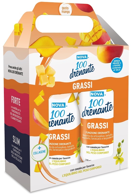 NOVA 100 DRENANTE GRASSI MANGO BIPACK 2 X 300 ML - Farmacianuova.eu
