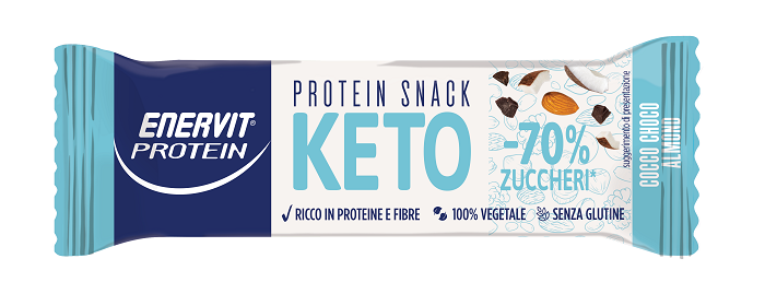 ENERVIT PROTEIN KETO SNACK COCCO CHOCO ALMOND 35 G - Farmacianuova.eu