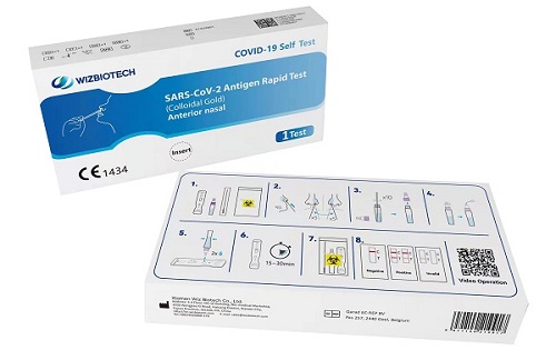 TEST ANTIGENICO RAPIDO COVID-19 AUTODIAGNOSTICO DETERMINAZIONE QUALITATIVA ANTIGENI SARS-COV-2 IN TAMPONI NASALI MEDIANTE IMMUNOCROMATOGRAFIA - Farmacianuova.eu
