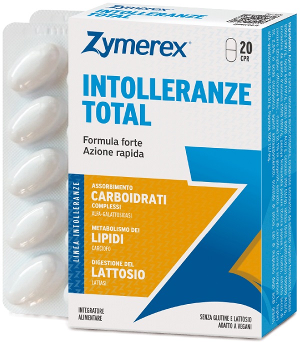 ZYMEREX INTOLLERANZE TOTAL 20 COMPRESSE SENZA GLUTINE SENZA LATTOSIO - Farmacianuova.eu