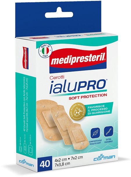 MEDIPRESTERIL CEROTTI IALUPRO SOFT PROTECIONT 3 FORMATI ASSORTITI 40 PEZZI - Farmacianuova.eu