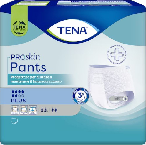 PANNOLONE PER INCONTINENZA TENA PANTS PLUS LARGE 14 PEZZI - Farmacianuova.eu
