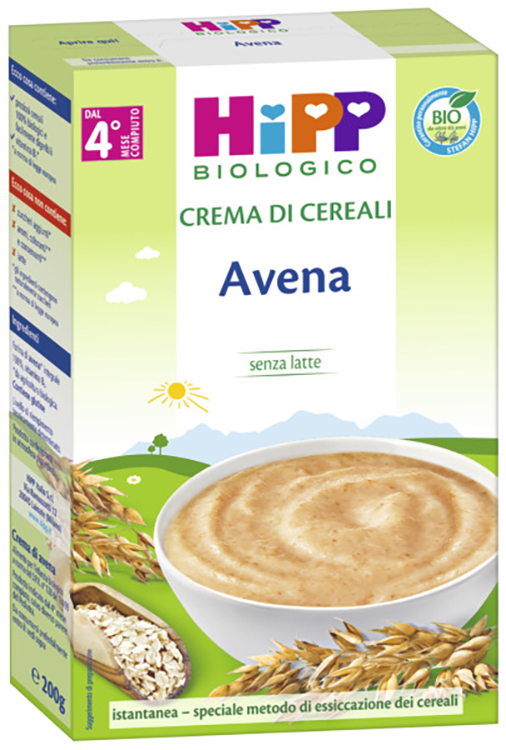 HIPP BIO CREMA CEREALI AVENA 200 G - Farmacianuova.eu