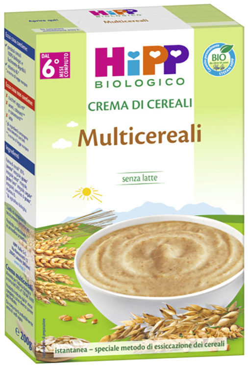 HIPP BIO CREMA CEREALI MULTICEREALI 200 G - Farmacianuova.eu