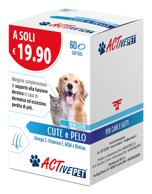 ACTIVE PET CUTE E PELO 60 PERLE - Farmacianuova.eu