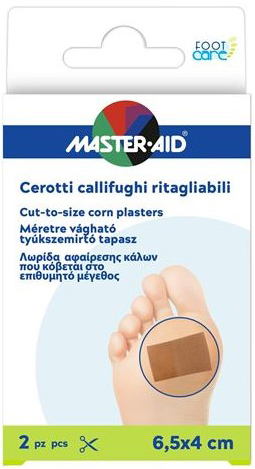 CEROTTO CALLIFUGO MASTER-AID FOOTCARE RITAGLIABILE 64X40 MM 2 PEZZI B3 - Farmacianuova.eu
