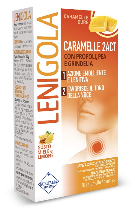 LENIGOLA 2ACT CARAMELLE DURE 20 PEZZI - Farmacianuova.eu