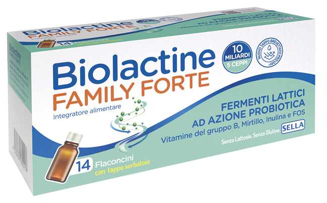 BIOLACTINE FAMILY FORTE 10 MILIARDI 14 FLACONCINI DA 9 ML - Farmacianuova.eu