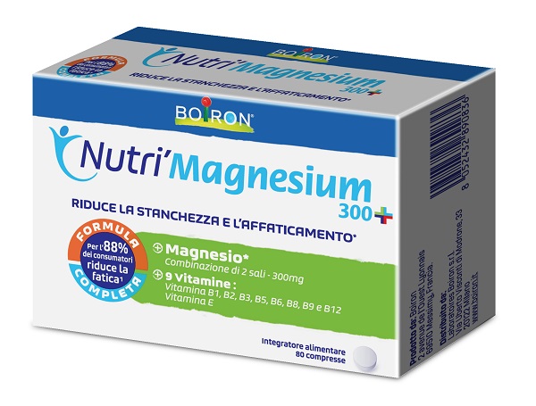 NUTRI'MAGNESIUM 300+ 80 COMPRESSE DA 500 MG SENZA GLUTINE NATURALMENTE PRIVO DI LATTOSIO - Farmacianuova.eu