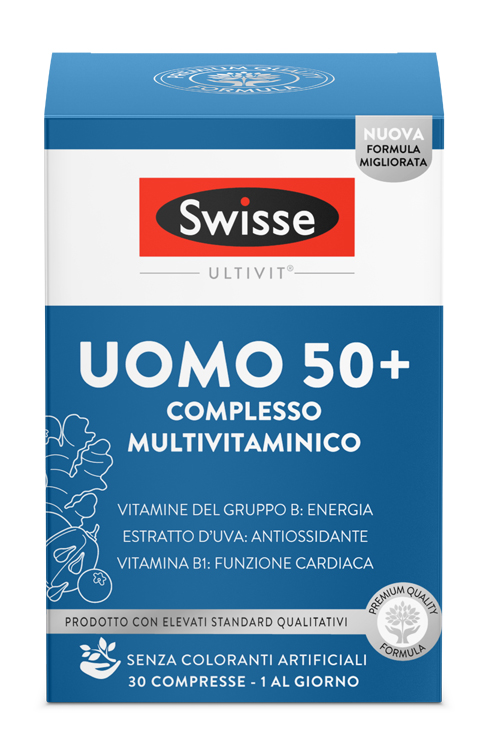 SWISSE MULTIVITAMINICO UOMO 50+ 30 COMPRESSE - Farmacianuova.eu