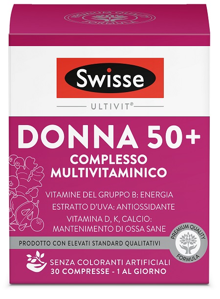 SWISSE MULTIVITAMINICO DONNA 50+ 30 COMPRESSE - Farmacianuova.eu