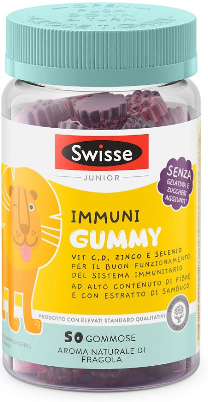 SWISSE JUNIOR IMMUNI GUMMY 50 PASTIGLIE GOMMOSE - Farmacianuova.eu