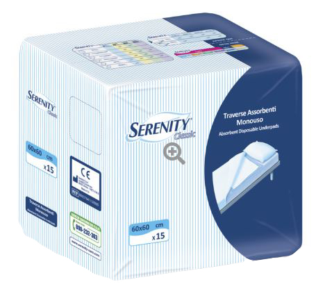 TRAVERSA SERENITY CLASSIC TRAVERSA SUPER 60X60 CM 30 PEZZI - Farmacianuova.eu