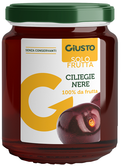GIUSTO SOLO FRUTTA MARMELLATA CILIEGIE NERE 284 G - Farmacianuova.eu