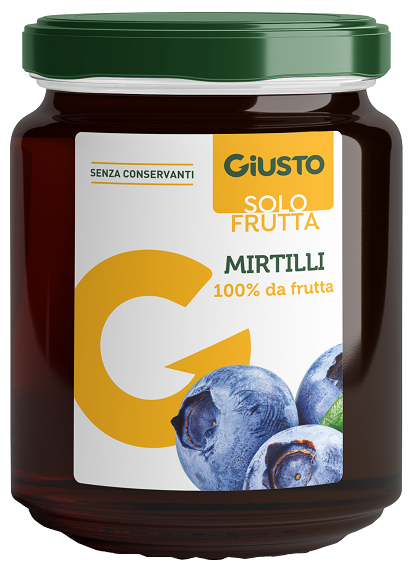 GIUSTO SOLO FRUTTA MARMELLATA MIRTILLI 284 G - Farmacianuova.eu