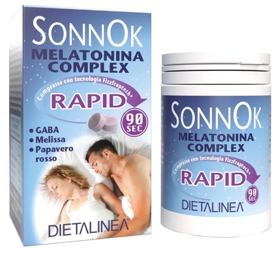 DIETALINEA SONNOK MELATONINA RAPID 60 COMPRESSE - Farmacianuova.eu