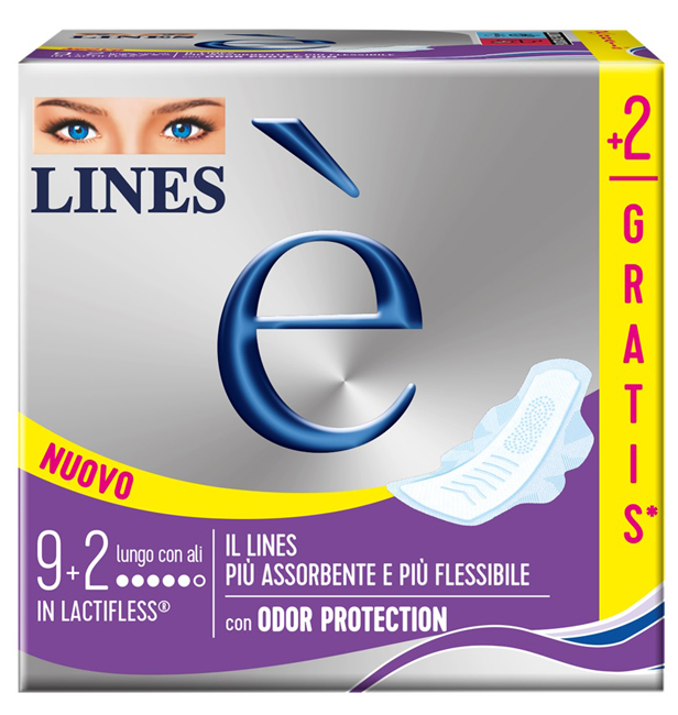 LINES E' LUNGO CARRY PACK 9 + 2 PEZZI - Farmacianuova.eu