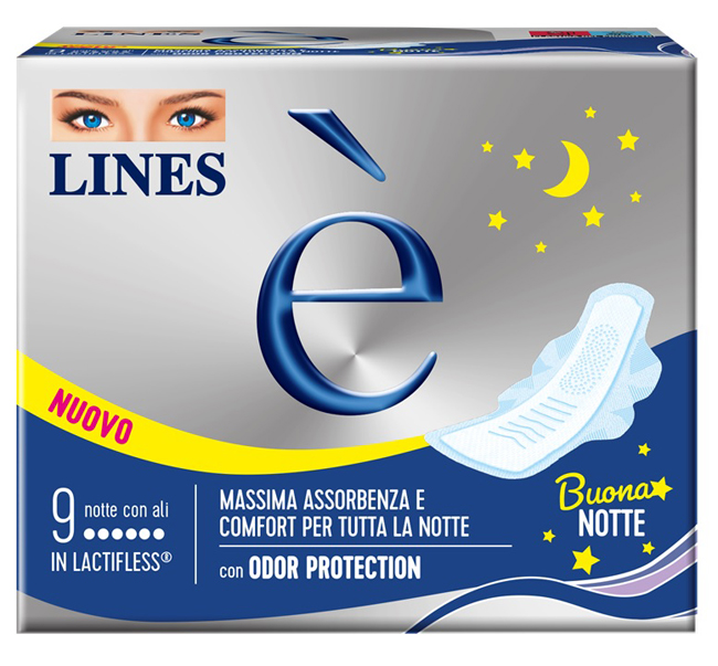 LINES E' NOTTE CARRY PACK 9 PEZZI - Farmacianuova.eu
