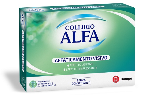 COLLIRIO ALFA AFFATICAMENTO VISIVO 10 PEZZI DA 0,5 ML - Farmacianuova.eu