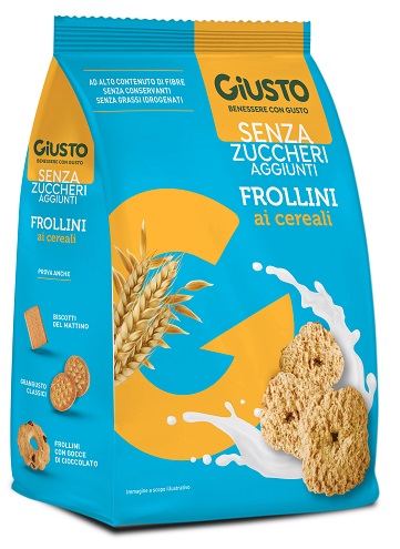 GIUSTO SENZA ZUCCHERO FROLLINI AI CEREALI SENZA ZUCCHERO 350 G - Farmacianuova.eu