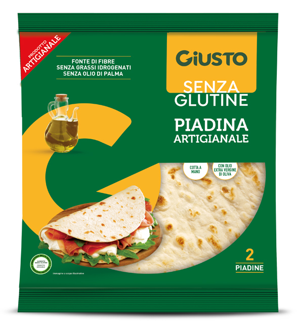 GIUSTO SENZA GLUTINE PIADINA 220 G - Farmacianuova.eu