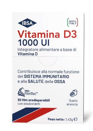 VITAMINA D3 IBSA 1000UI 30 FILM ORODISPERSIBILI - Farmacianuova.eu