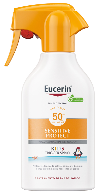 EUCERIN SUN KIDS SENSITIVE PROTECT SPF50+ TRIGGER SPRAY 250 ML - Farmacianuova.eu