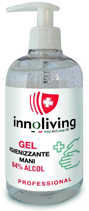 INNOLIVING GEL IGIENIZZANTE MANI 64% ALCOL 500 ML - Farmacianuova.eu