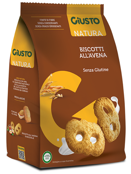 GIUSTO SENZA GLUTINE BISCOTTI AVENA 250 G - Farmacianuova.eu