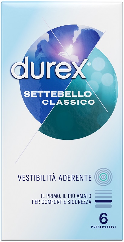 PROFILATTICO DUREX SETTEBELLO CLASSICO 6 PEZZI - Farmacianuova.eu