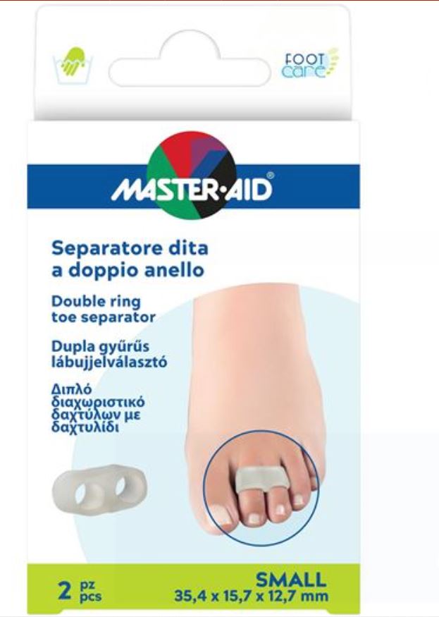 SEPARATORE DITA MASTER-AID FOOTCARE CON ANELLO DOPPIO SMALL 2 PEZZI C10 - Farmacianuova.eu
