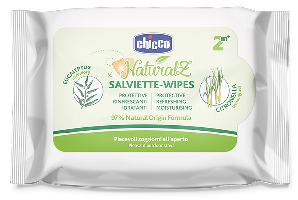CHICCO ZANZA SALVIETTE NATURALE 20 PEZZI - Farmacianuova.eu