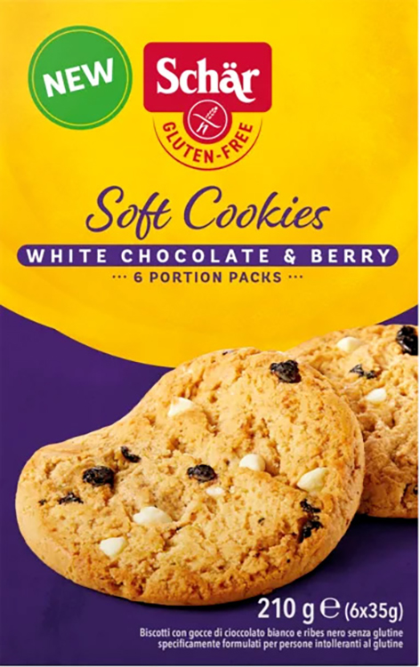 SCHAR SOFT COOKIE WHITE CHOCOLATE 210 G - Farmacianuova.eu