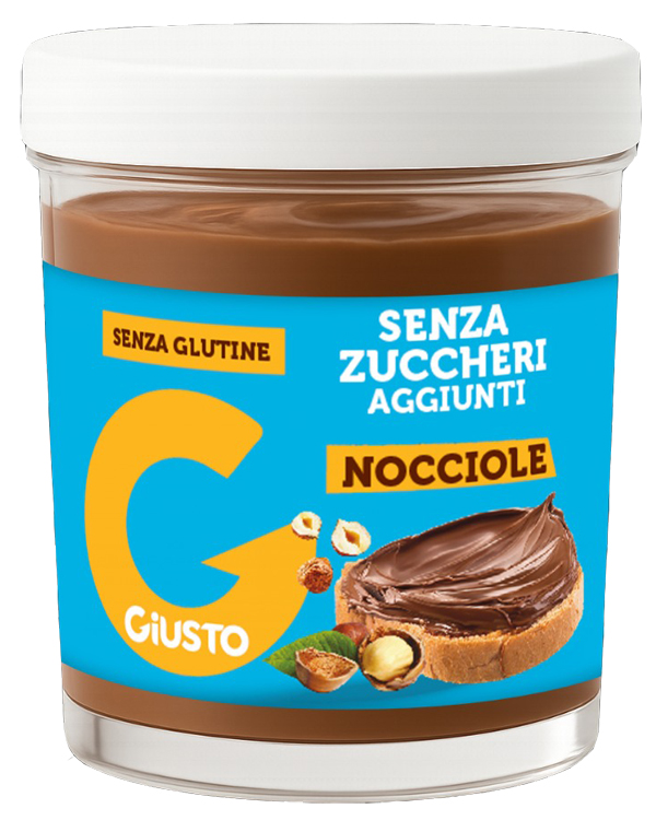 GIUSTO SENZA ZUCCHERO CREMA GIANDUIA NOCCIOLE 200 G - Farmacianuova.eu