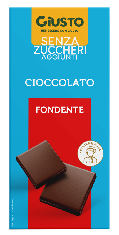 GIUSTO SENZA ZUCCHERO TAVOLETTA CIOCCOLATO FONDENTE 85 G - Farmacianuova.eu