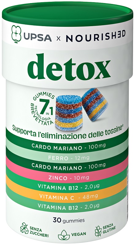 UPSA X NOURISHED DETOX 30 GUMMIES - Farmacianuova.eu