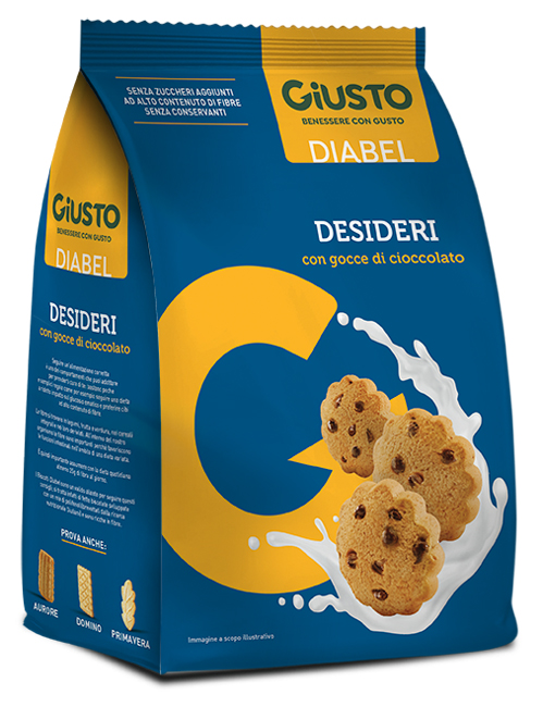 GIUSTO DIABEL BISCOTTO DESIDERI 150 G - Farmacianuova.eu