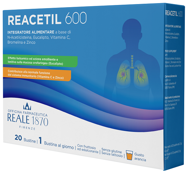 REACETIL 600 20 BUSTINE REALE 1870 - Farmacianuova.eu